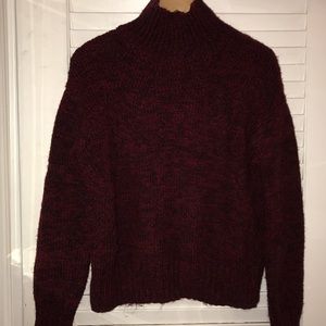 Turtleneck Mock Fleece Sweatshirt